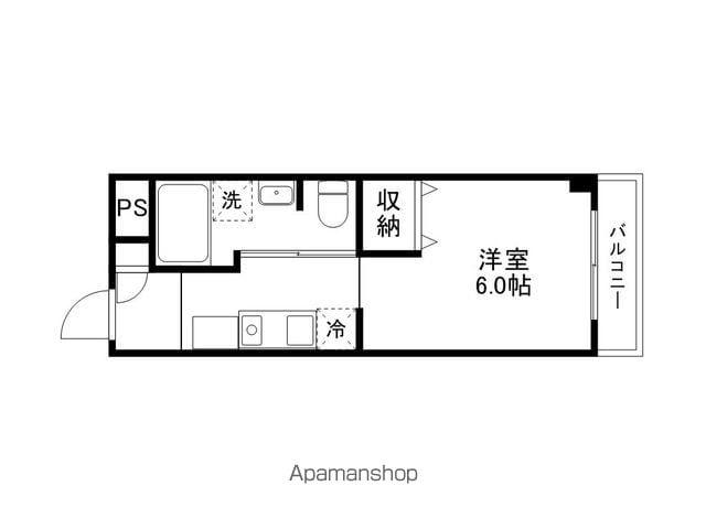 GLANZ HAUS(1K/2階)の間取り写真