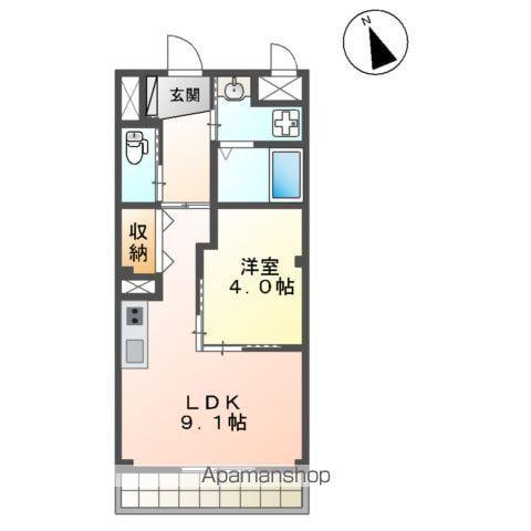 グランド シリウス (1LDK/6階)の間取り写真