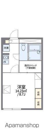 レオパレスグリーンヒル(1K/1階)の間取り写真