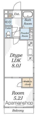 メゾン・シェノン(1LDK/1階)の間取り写真