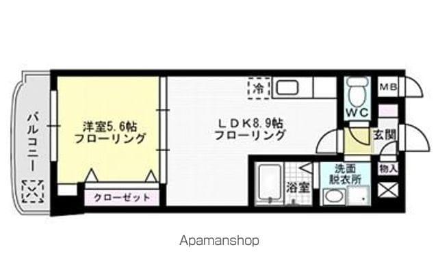 グローリア・ミオ・大野城(1LDK/4階)の間取り写真