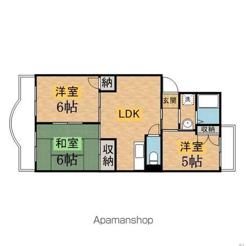 イミグランドⅢ(3LDK/3階)の間取り写真