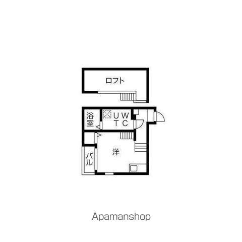 エスポワール車道(1K/2階)の間取り写真