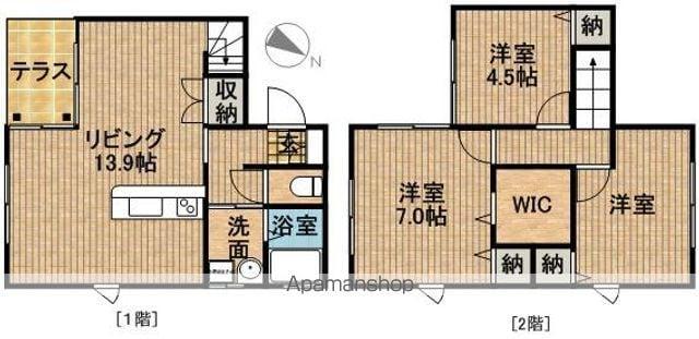 遠州鉄道 遠州病院駅 徒歩41分 2階建 築18年(3LDK)の間取り写真