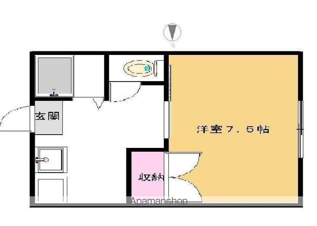 サカモトビレッジⅠ(1K/1階)の間取り写真