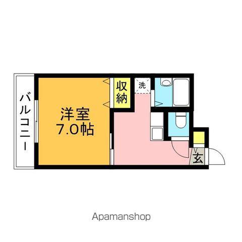 レオパレス田川Ⅱ(1K/3階)の間取り写真