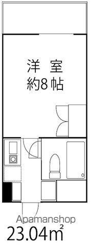 ドミールセッテ国分寺(1K/8階)の間取り写真