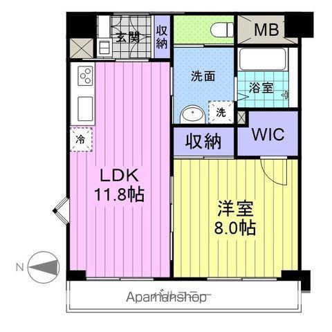 アイ・フローラル中野(1LDK/3階)の間取り写真