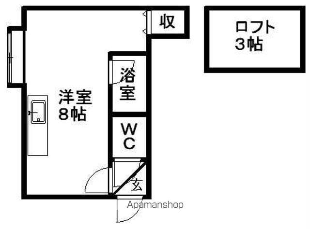 AMS山鼻(ワンルーム/3階)の間取り写真