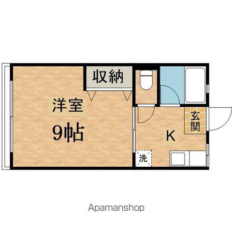 シティハイム藤(1K/2階)の間取り写真