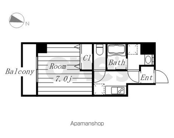 プロシード吹上(1K/10階)の間取り写真