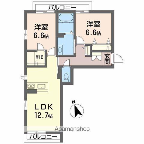 べレオ末広(2LDK/2階)の間取り写真
