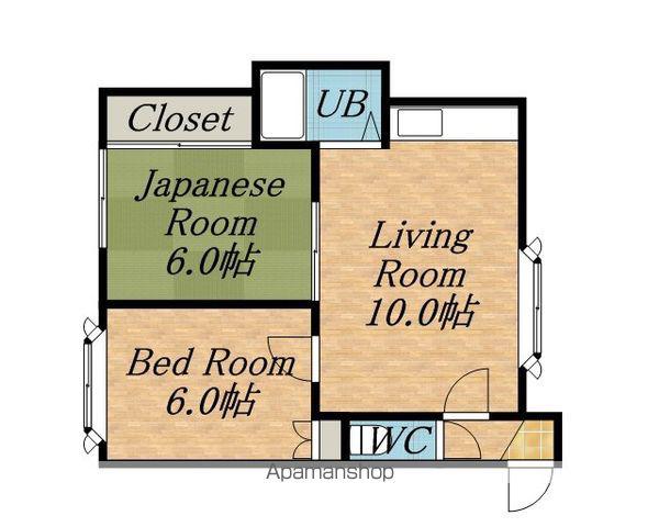 ハイツSN(2LDK/1階)の間取り写真