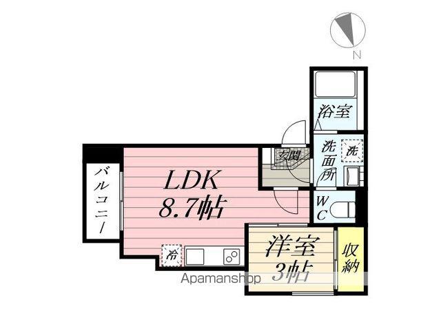 REGALEST スカイヒル 小田原(1LDK/1階)の間取り写真