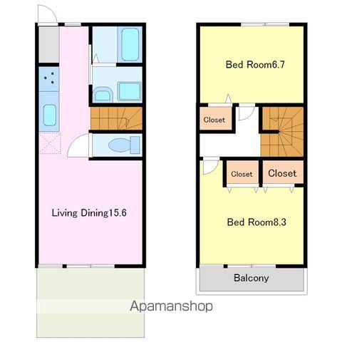 FLEUR.K(2LDK/1階)の間取り写真