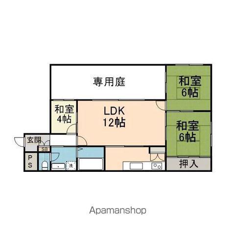 FOUNTAIN(3LDK/1階)の間取り写真