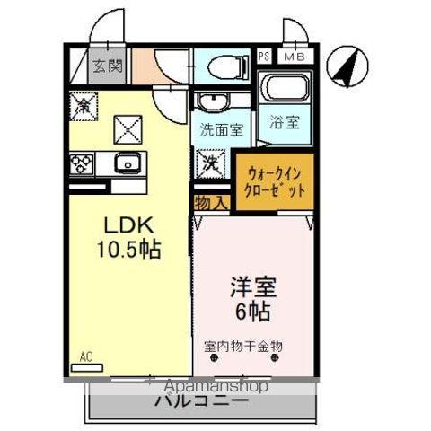 エテルナ(1LDK/1階)の間取り写真