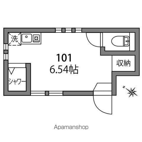 アーバンプレイス北新宿2(ワンルーム/1階)の間取り写真