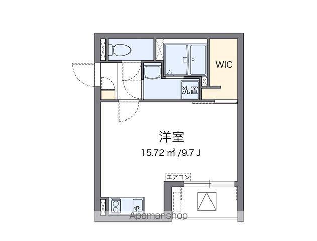 クレイノサンサーラ2(ワンルーム/4階)の間取り写真