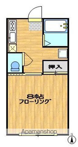 ハイムたんぽぽ(1K/2階)の間取り写真