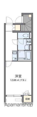 クレイノサンライズステージ(1K/1階)の間取り写真