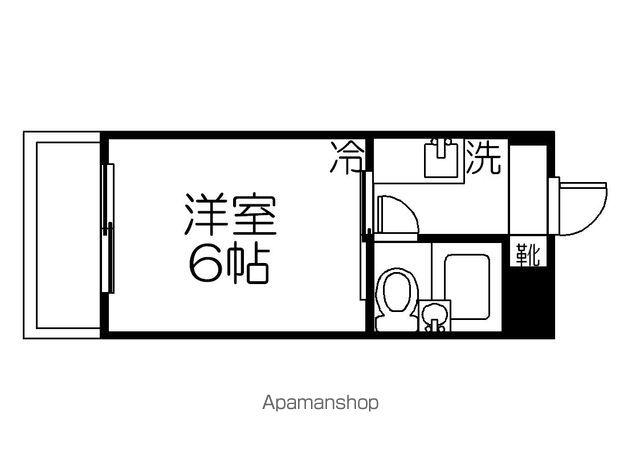 CION伊福町(1K/1階)の間取り写真