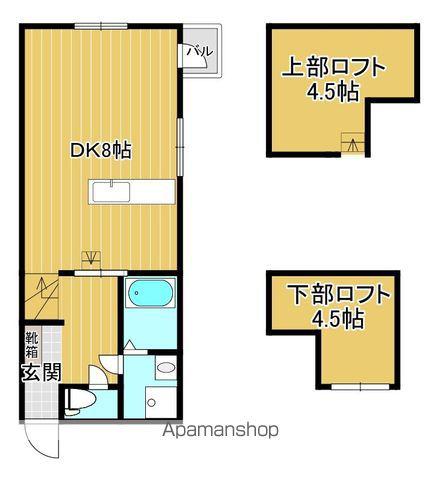 カレン照国(ワンルーム/3階)の間取り写真