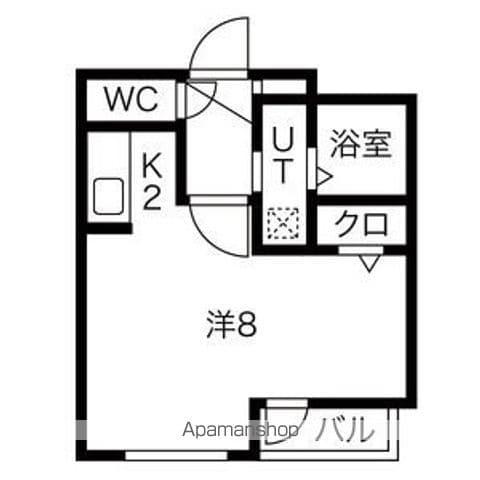 NORTE15 (1K/5階)の間取り写真