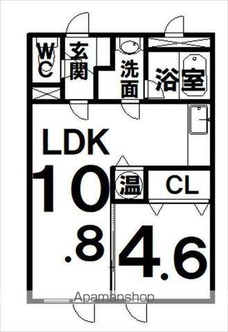 LAPEL241B(1LDK/3階)の間取り写真
