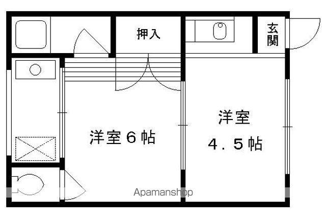 増田第3ハイツ(2K/5階)の間取り写真