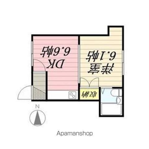 サンハイツB(2LDK/2階)の間取り写真