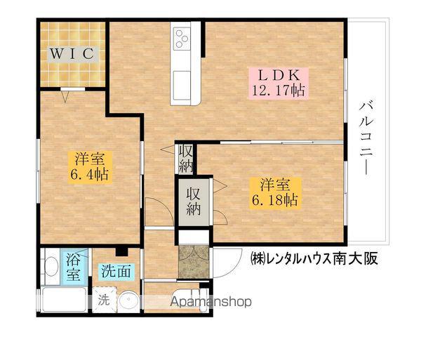 プリモソレイユ(2LDK/2階)の間取り写真