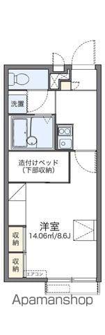レオパレス宮崎(1K/2階)の間取り写真