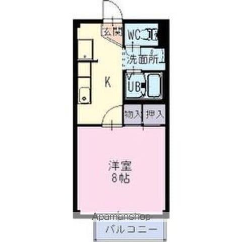 MAISON.EI(1K/1階)の間取り写真