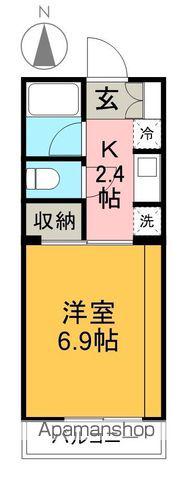 DENDEN NAKAMAMA(1K/1階)の間取り写真