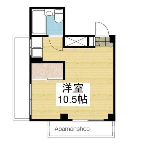 シャルマン2(ワンルーム/4階)の間取り写真