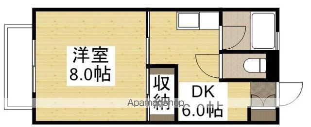 リバーサイド日総(1DK/1階)の間取り写真