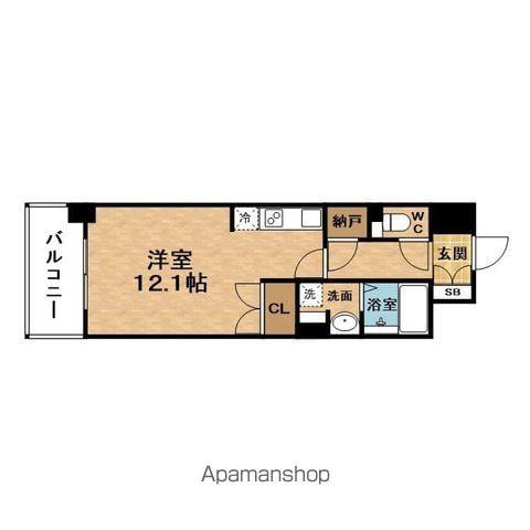SACIADAITAKU26(1DK/7階)の間取り写真