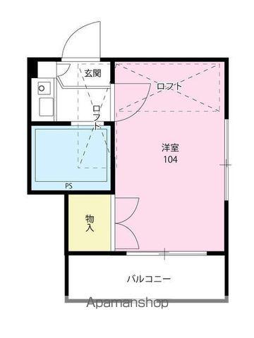 FOREST MATSUDO(1K/1階)の間取り写真