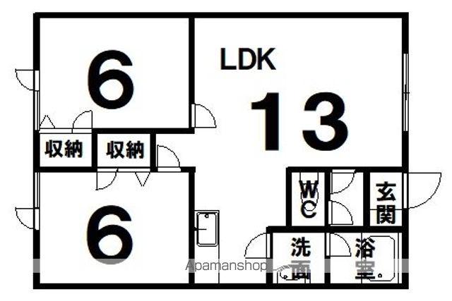 シティライフクレイン(2LDK/2階)の間取り写真