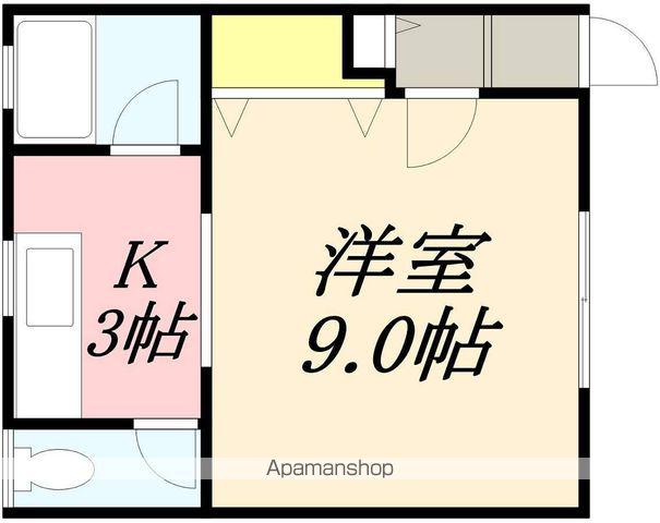 エルム大川B(1K/1階)の間取り写真