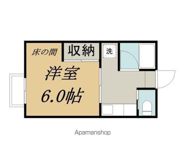 ととろハウス(1K/2階)の間取り写真