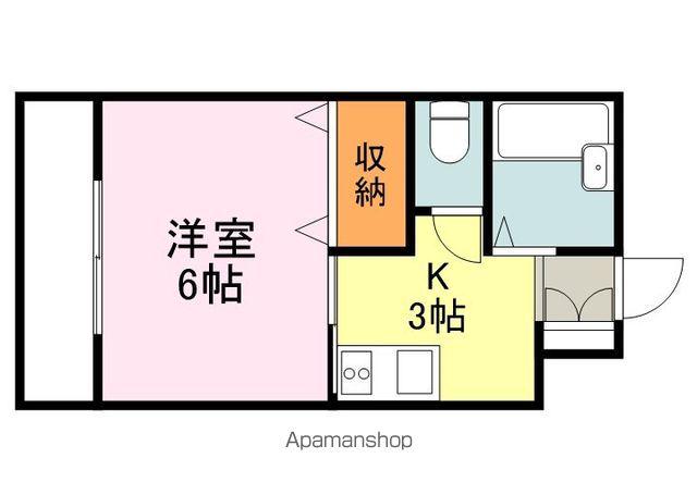 メゾン・ヌーベルアイ(1K/3階)の間取り写真