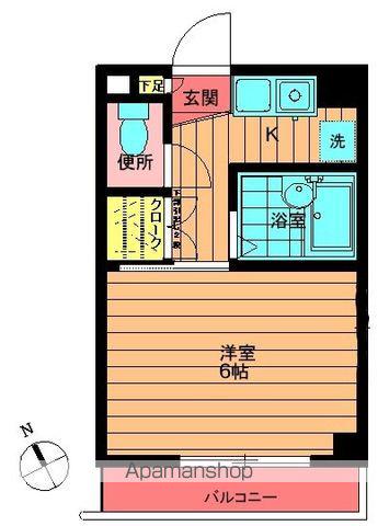 Nグランデージ(1K/3階)の間取り写真