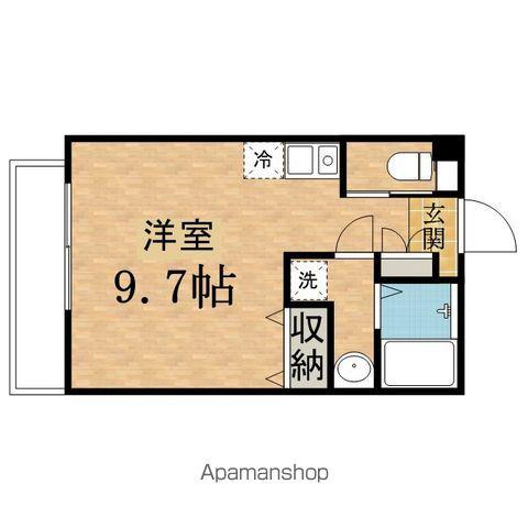 シャムロック高幡A(ワンルーム/1階)の間取り写真