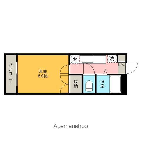 フォレストブライト(1K/3階)の間取り写真