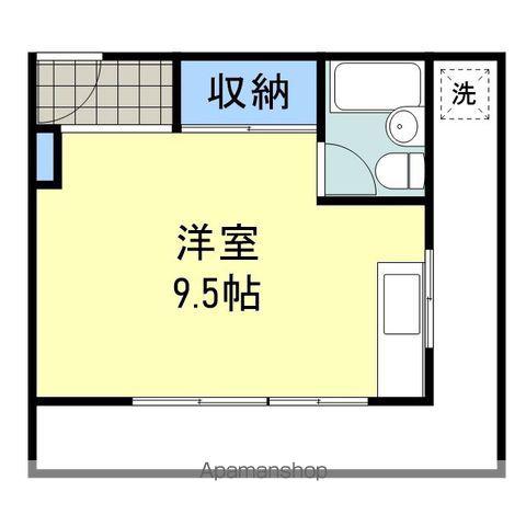 パストラルビル(ワンルーム/2階)の間取り写真