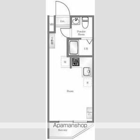 セントヒルズ三軒茶屋(ワンルーム/3階)の間取り写真