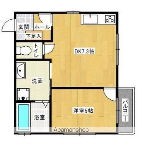 PHOENIX大橋南(1DK/2階)の間取り写真