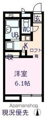 ハローダニエル(1K/1階)の間取り写真
